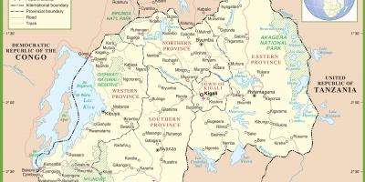 خريطة رواندا السياسية