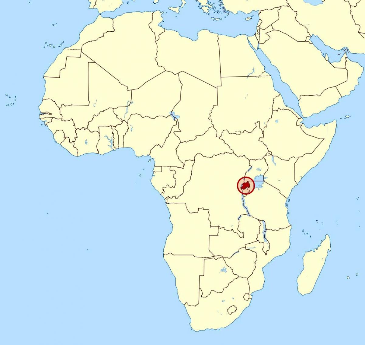 خريطة أفريقيا رواندا