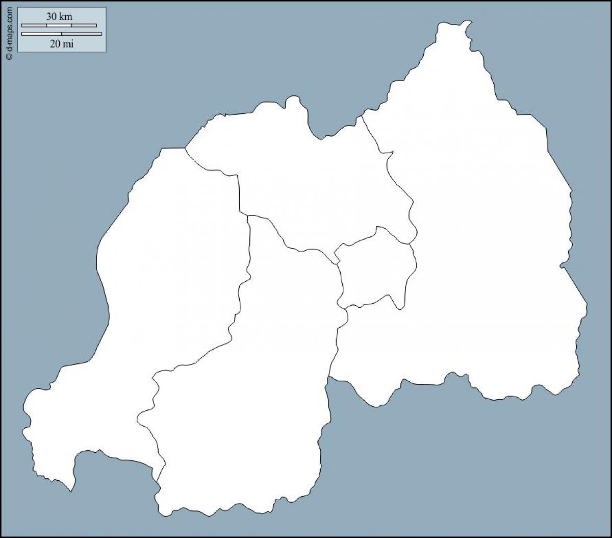 رواندا خريطة مخطط
