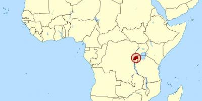خريطة أفريقيا رواندا